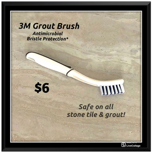 Pro Grade HD Stone Tile & Grout Brush - NEW!